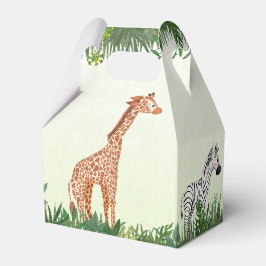 Safari-dierenfeest Bedankdoosjes (Achterkant)