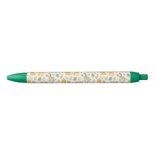 Safari dierenkinderkamer print zwarte inkt pen