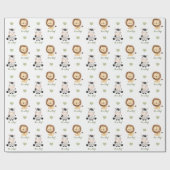 Safari Dierenpakpapier (gepersonaliseerd) Cadeaupapier (Vlak)