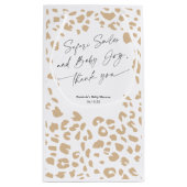 Safari dierenprint Modern Baby shower Goodie tas Klein Cadeauzakje (Achterkant)