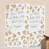 Safari dierenprint Modern Baby shower Goodie tas Klein Cadeauzakje