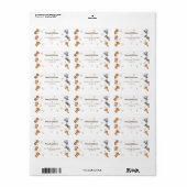 Safari Dierenthema Retouradreslabel Etiket (Full Sheet)