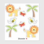 Safari Dierenthema Sticker (Vel)