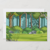 Safari dierentuin wildlife verjaardag kaart (Achterkant)