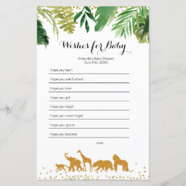 Safari dierlijk Waterverf wil Baby spelen