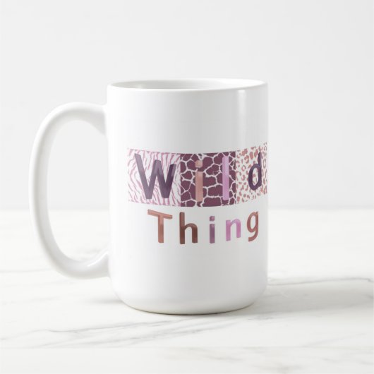 Safari Dierprint - Wild Thing Koffiemok (Links)