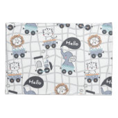 Safari Diertrein Kussensloop (Achterkant)