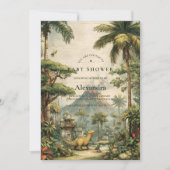 Safari Dino Baby Shower Kaart (Voorkant)