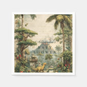 Safari Dino Baby Shower Servet (Voorkant)