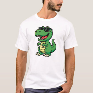 Safari dinosaurus met Cool Shades T-shirt