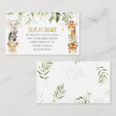 Safari Display Douche Kaart Plaatskaartje (Voorkant / Achterkant)