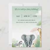 Safari Dreams: een verjaardag in het wild! Kaart (Voorkant)