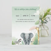 Safari Dreams: een verjaardag in het wild! Kaart (Staand voorkant)