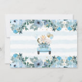 Safari Drive by Baby Boy Shower Invitation Kaart (Achterkant)