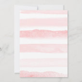 Safari Drive by Baby shower Invitation Pink Floral Kaart (Achterkant)