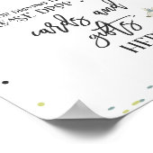 Safari Drive by Baby shower Kaart & Gift Sign Poster (Hoek)