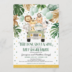Safari Drive by Baby shower Parade Quarantine Kaart
