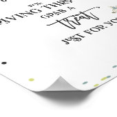 Safari drive by Baby shower Treat Favor Sign Poster (Hoek)