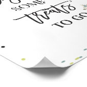 Safari drive by Baby shower Treat Favor Sign Poster (Hoek)