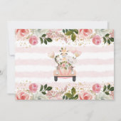 Safari Drive door Baby Girl Douche Uitnodiging (Achterkant)