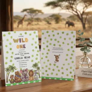 Safari Dromen Elegante Moderne Minimal Baby Shower Kaart