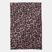 Safari Dusty Roos Leopard Animal Print Theedoek (Verticaal)