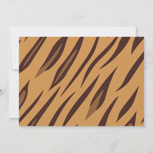 Safari eerste verjaardag kaart (Achterkant)