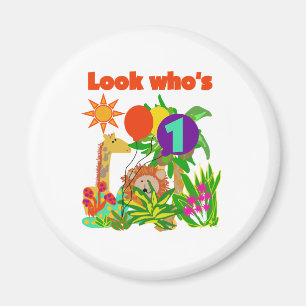 Safari Eerste Verjaardag Magneet