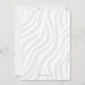 Safari eerste verjaardag nodigt oerwoud dieren uit kaart (Achterkant)