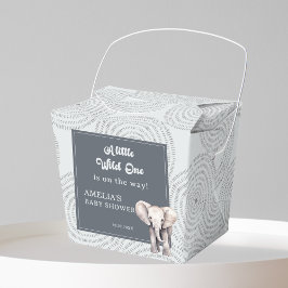Safari Elephant Baby shower Favoriete Box Bedankdoosjes