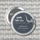 Safari Elephant Baby shower Party Button