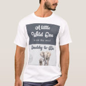 Safari Elephant Daddy-to-Be Baby shower Shirt (Voorkant)
