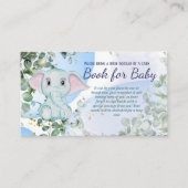 Safari Elephant Eucalyptus Book for Baby Game Informatiekaartje (Voorkant)