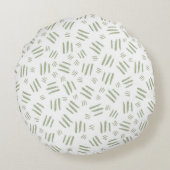 Safari Elephant Giraffe Zebra Flamingo Lion   Rond Kussen (Achterkant)