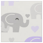 Safari Elephant Paars Gray Stof (Close Up)