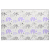Safari Elephant Paars Gray Stof (Fat Quarter)