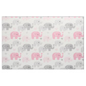 Safari Elephant Pink Grey Stof (Fat Quarter)