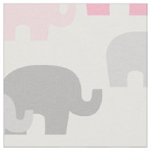 Safari Elephant Pink Silhouette Baby Girl