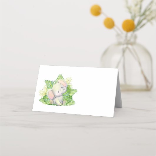 Safari Elephant Plaatskaartje (Voorkant)