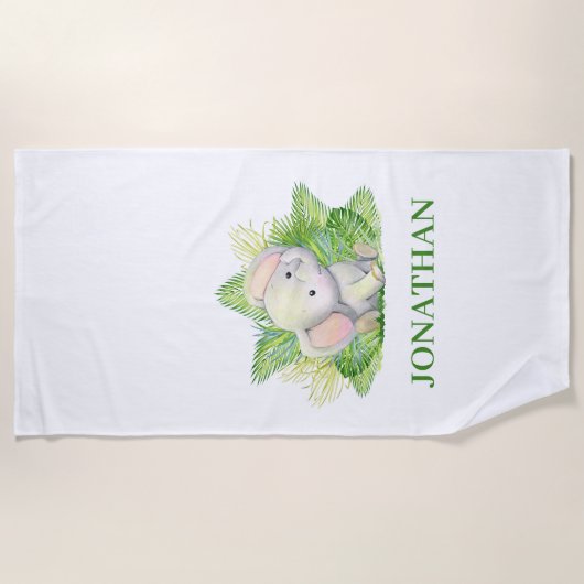 Safari Elephant Strandlaken (Voorkant)