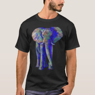 Safari Elephant Wildlife Art T-shirt
