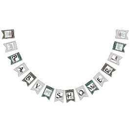 Safari Elephant Zebra Boy Baby shower Party Decor Vlaggetjes