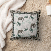 Safari Elephants Baby Boy Nursery Oerwoud Animals Kussen (Deken)