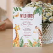 Safari en tweeling baby Schattige Baby shower Kaart