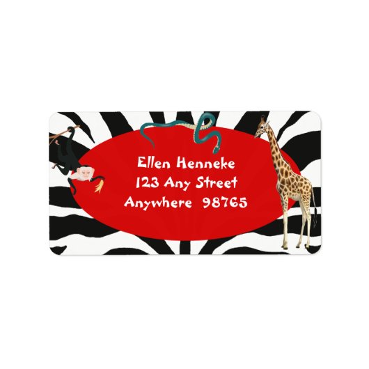 Safari Etiket (Voorkant)