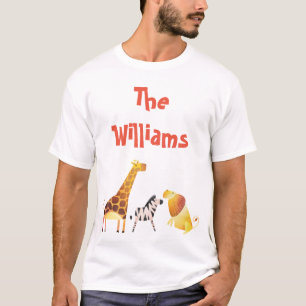 Safari-familiedieren T-shirt