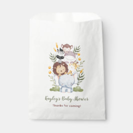 Safari Favor Tassen - Oerwoud Animals Boy Baby sho Bedankzakje
