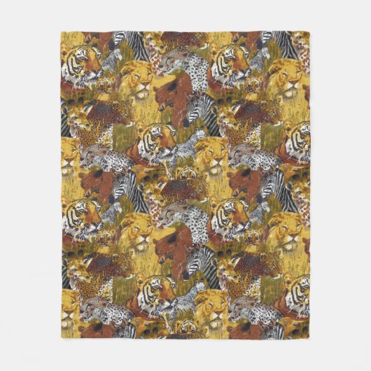 Safari Fleece Deken (Voorkant)