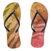 Safari flipflops voor het afdrukken van dieren teenslippers (Voetbed)
