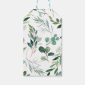 Safari Foliage Geslacht Neutraal Baby shower Gift Cadeaulabel (Achterkant)